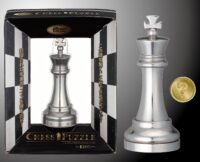 ⁦חידת הגיון מתכת – מלך שחמט Chess King מבית Hanayama⁩ – תמונה ⁦6⁩