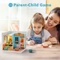 חוויה משותפת ערכת יצירה מיניאטורות לילדים ולמתחילים בית בובות מיניאטורה חנות פירות ROLIFE אולטק -