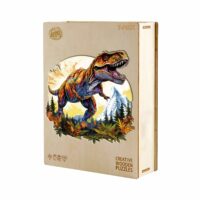 אריזה פאזל עץ מיוחד דינוזאור T-REX טי-רקס פאזל JIGSAW למבוגרים לנוער לילדים -