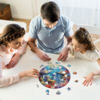 לכל המשפחה פאזל עץ מיוחד עולם המים מתחת למים דגים פאזל JIGSAW למבוגרים לנוער -