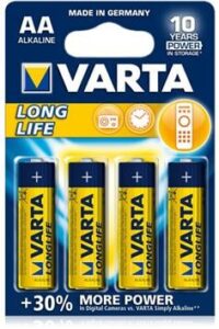 ⁦סט רביעיית סוללות אולטרה אלקליין AA מבית VARTA⁩ – תמונה ⁦2⁩