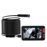 אנדוסקופ עצמאי מצלמת נחש 5 מטר עם מסך מובנה LCD 4.3 חסינה למים ועם איכות צילום Full HD 1080P וקוטר עדשה 8 מ"מ
