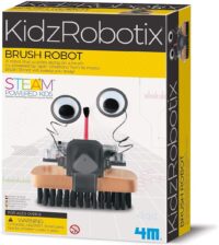 רובוט מברשת מדליק!! צעצוע בהרכבה עצמית חינוכי ומדליק - רובוטיקה לילדים מבית 4M