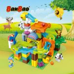 משחק הרכבה - מסלול גולות טירה להרכבה מרתקת  לילדים צעירים מבית BanBao