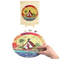 ⁦פאזל עץ מיוחד זריחה - פאזל עץ למבוגרים וילדים מבית Woodbests⁩ – תמונה ⁦6⁩