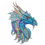 פאזל עץ מיוחד דרקון לוחם - פאזל עץ למבוגרים וילדים מבית Woodbests