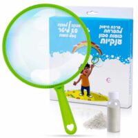 ⁦ערכת חישוק גדול להפרחת בועות - ערכת הפרחה עם אבקה ליצירת 6 ליטר תמיסת בועות⁩ – תמונה ⁦6⁩