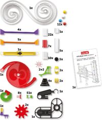 ⁦משחק הרכבה - מבוך גולות גדול לבניה עצמית  Marble Run Elevator הכולל מעלית 150 חלקים מבית Quercetti האיטלקית⁩ – תמונה ⁦6⁩