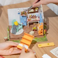 ⁦מיניאטורה ליצירה בית גן - בית גן חלומי מואר - מיניאטורות ליצירה מבית ROLIFE⁩ – תמונה ⁦4⁩
