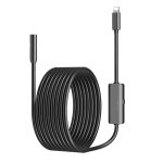 מצלמת נחש לאייפון אורך 5 מטר בעלת עמידות למים IP68 תאורת לד ומחבר lightning - אנדוסקופ לאייפונים