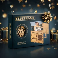 ⁦חידת הגיון מסגרת תמונה ClueFrame משחק חשיבה מעץ מקורי ומאתגר מבית iDventure גרמניה⁩ – תמונה ⁦2⁩