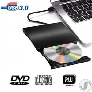 כונן DVD חיצוני צורב דיסקים בחיבור USB3.0 וללא צורך בספק כח חיצוני