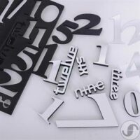 ⁦שעון קיר מדבקות תלת מימד אנלוגי מעוצב וגדול 120 ס"מ המיועד להדבקה על קיר או כל משטח בבית ובמשרד Clevit 3D220⁩ – תמונה ⁦11⁩