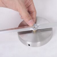 ⁦שעון קיר מדבקות תלת מימד אנלוגי מעוצב וגדול 120 ס"מ המיועד להדבקה על קיר או כל משטח בבית ובמשרד Clevit 3D220⁩ – תמונה ⁦6⁩