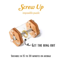 ⁦חידת היגיון טבעת מוברגת SCREW UP - חידות היגיון למבוגרים ולנוער Screw Up מבית Puzzle Potato⁩ – תמונה ⁦2⁩
