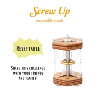 ⁦חידת היגיון טבעת מוברגת SCREW UP - חידות היגיון למבוגרים ולנוער Screw Up מבית Puzzle Potato⁩ – תמונה ⁦3⁩