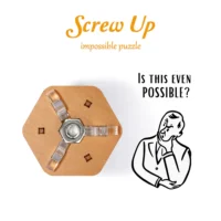 ⁦חידת היגיון טבעת מוברגת SCREW UP - חידות היגיון למבוגרים ולנוער Screw Up מבית Puzzle Potato⁩ – תמונה ⁦4⁩