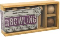 באולינג עץ - משחק מנהלים שולחני מסדרת Wooden Games Workshop של Professor Puzzle אנגליה