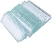 זכוכיות למיקרוסקופ עם כיסוי זכוכית - 50 יחידות זכוכיות נושא ריקות למילוי דוגמיות למחקר