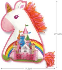 ⁦כרית חד קרן משחק יצירה לתפירה ויצירה  My Unicorn מסדרת KidzMaker מבית 4M ארה"ב⁩ – תמונה ⁦4⁩