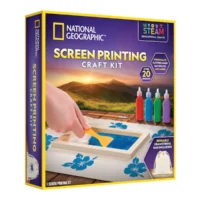 ערכת יצירה Screen Painting Craft Kit - הדפסת משי בצבעים מבית National Geographic