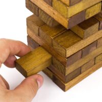 ⁦משחק ג'נגה - מגדל קוביות עץ Toppling Tower מסדרת Wooden Games WorkShop מבית Professor Puzzle אנגליה⁩ – תמונה ⁦2⁩