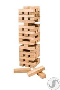 ⁦משחק ג'נגה - מגדל קוביות עץ Toppling Tower מסדרת Wooden Games WorkShop מבית Professor Puzzle אנגליה⁩ – תמונה ⁦4⁩