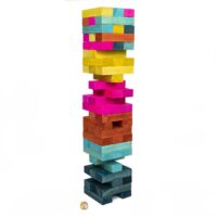 ⁦משחק ג'נגה ענק לבית או לחצר - מגדל קוביות עץ Giant Toppling Tower⁩ – תמונה ⁦3⁩