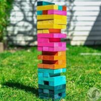 ⁦משחק ג'נגה ענק לבית או לחצר - מגדל קוביות עץ Giant Toppling Tower⁩ – תמונה ⁦4⁩