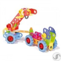 ⁦משחק הרכבה טכני לילדים מזוודת חלקים לבנייה מבית Quercetti האיטלקית דגם Tecno Jumbo ToolBox⁩ – תמונה ⁦2⁩