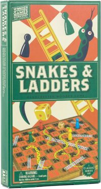 משחק סולמות ונחשים Snakes & Ladders מסדרת Wooden Games WorkShop מבית Professor Puzzle אנגליה