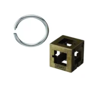 ⁦משחק חשיבה ממתכת קובייה Huzzle Cast Box- משחק הגיון מבית HANAYAMA - יפן⁩ – תמונה ⁦2⁩