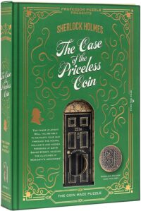 משחק חשיבה וחידת הגיון תיבת המטבע יקר הערך The Case of Priceless Coin מסדרת שרלוק הולמס מבית Professor Puzzle אנגליה