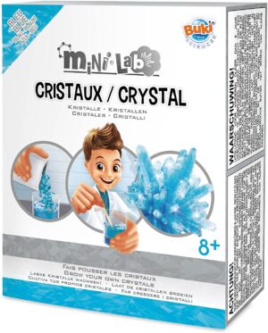 ערכה לגידול מהיר של גביש קריסטל אמיתי דגם  Mini Lab Crystal מבית Buki צרפת