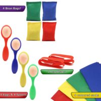 ⁦סט משחקי חצר תחרותיים -ערכת יום ספורט מבית Traditional Garden Games - לפעילות חוץ תחרותית ומגבשת.⁩ – תמונה ⁦9⁩