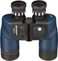 ⁦משקפת ימית מקצועית TOPAS 7X50 חסינה למים עם מצפן תאורה ומיקוד לכל עינית בנפרד מבית Bresser גרמניה⁩ – תמונה ⁦5⁩