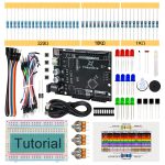ערכת ארדואינו למתחילים מבוססת לוח תואם Arduino UNO R3 מורחבת עם כ80 חלקים  FreeNove Basic Starter Kit