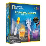 ערכת ניסויים בכימיה Stunning Science Chemistry Set - ניסויים מתפרצים ותוססים עם 10 ניסויים מבית National Geographic