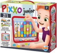 משחק חשיבה והתפתחות לילדים המשלב 2 משחקים באחד - 4 בשורה וגם משחק התאמת צבעים Pixxo Junior מבית Buki צרפת