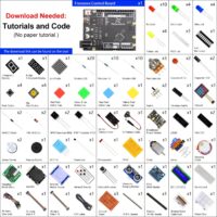 ⁦ערכת ארדואינו מורחבת מבוססת לוח תואם Arduino UNO R3 לבניית 51 פרויקטים  FreeNove Ultimate Starter Kit  מעל ל 200 רכיבים⁩ – תמונה ⁦2⁩
