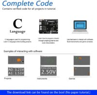 ⁦ערכת ארדואינו מורחבת מבוססת לוח תואם Arduino UNO R3 לבניית 51 פרויקטים  FreeNove Ultimate Starter Kit  מעל ל 200 רכיבים⁩ – תמונה ⁦4⁩