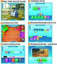 ⁦רובוט חכם לילדים CyberTalk Robot הניתן לתכנות באמצעות אפליקציה - סייבר טוק רובוט מבית Clementoni איטליה⁩ – תמונה ⁦12⁩