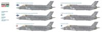 ⁦מודל להדבקה של מטוס קרב חמקן אמריקאי מדגם F-35A בקנה מידה של 1:32 מבית ITALERI האילטקית⁩ – תמונה ⁦4⁩