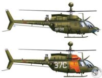⁦מודל להדבקה של מסוק קרב אמריקאי דגם Kiowa Warrior OH-58D מבית Italeri איטליה⁩ – תמונה ⁦2⁩