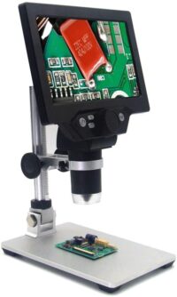 ⁦מיקרוסקופ דיגיטלי מקצועי 12MP X1200 עם מסך מובנה ומעמד מתכוונן⁩ – תמונה ⁦2⁩