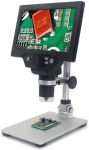 מיקרוסקופ דיגיטלי מקצועי 12MP X1200 עם מסך מובנה ומעמד מתכוונן