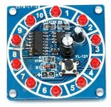 ערכת אלקטרוניקה לבנייה עצמית של מעגל אורות רץ - תאורת לד רצה במעגל  לילדים לנוער לבנייה עצמית מבית IMAKE