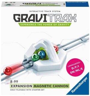 ערכת הרחבה למסלול גולות במבוך ייחודי Gravitrax מבית Ravensburger - ערכת תותח מגנטי Magnetic Cannon Expansion