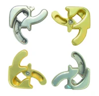 ⁦משחק חשיבה ממתכת Huzzle Cast SQUARE - חידת הגיון ממתכת מבית HANAYAMA יפן⁩ – תמונה ⁦4⁩