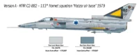 ⁦מודל להדבקה של מטוס קרב ישראלי דגם כפיר Kfir C.2 בקנה מידה של 1:72 מבית Italeri⁩ – תמונה ⁦3⁩